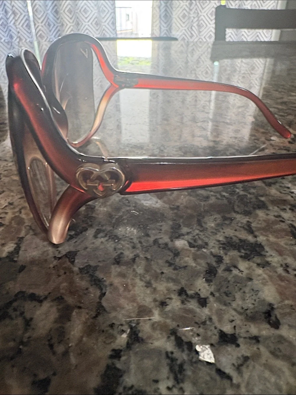 Women's Oversized Fashion Sunglasses - Brown Gradient